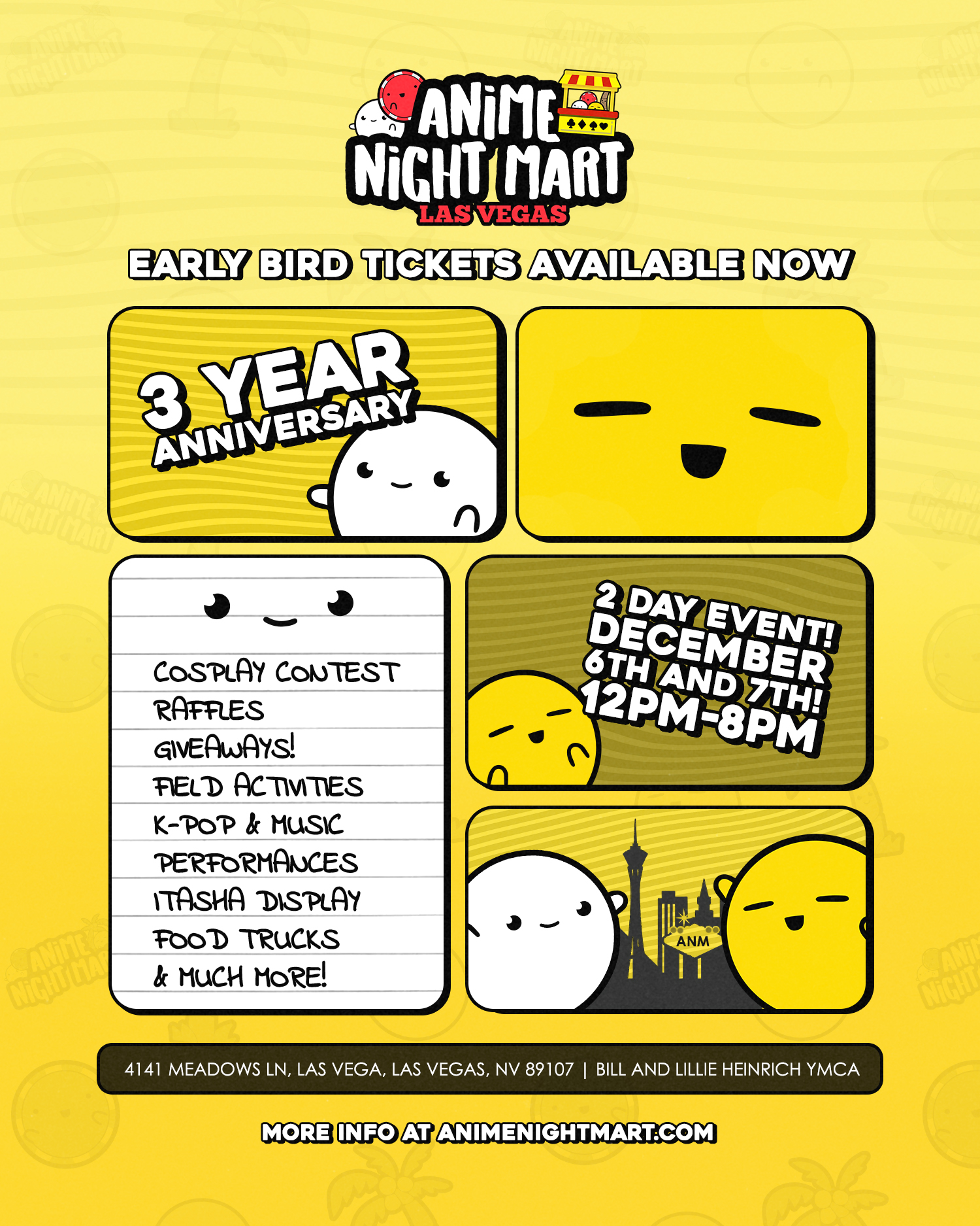 DEC. 6TH-7TH | Las Vegas at YMCA - Anime Night Mart