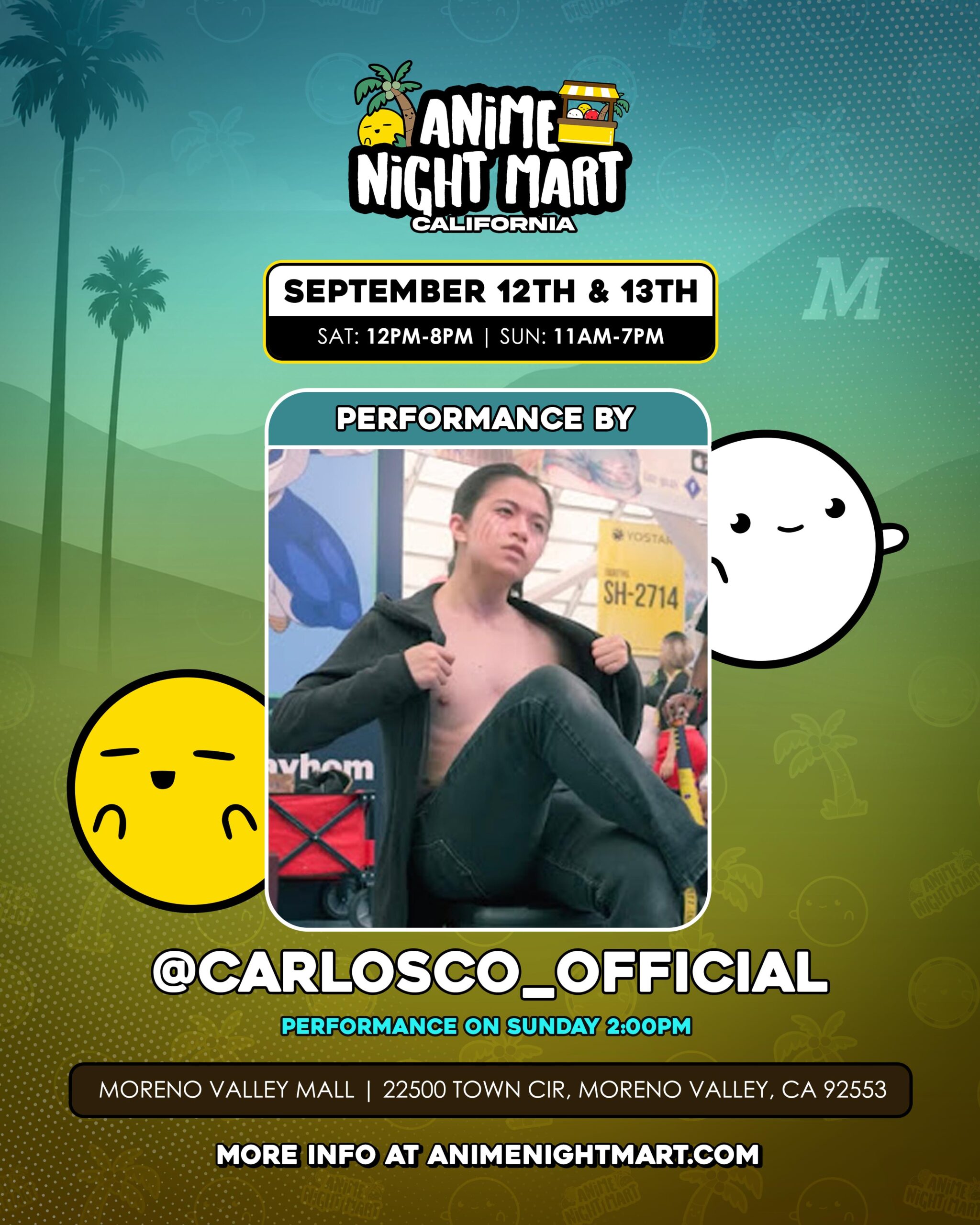 Anime Night Mart performance by Carlos Co